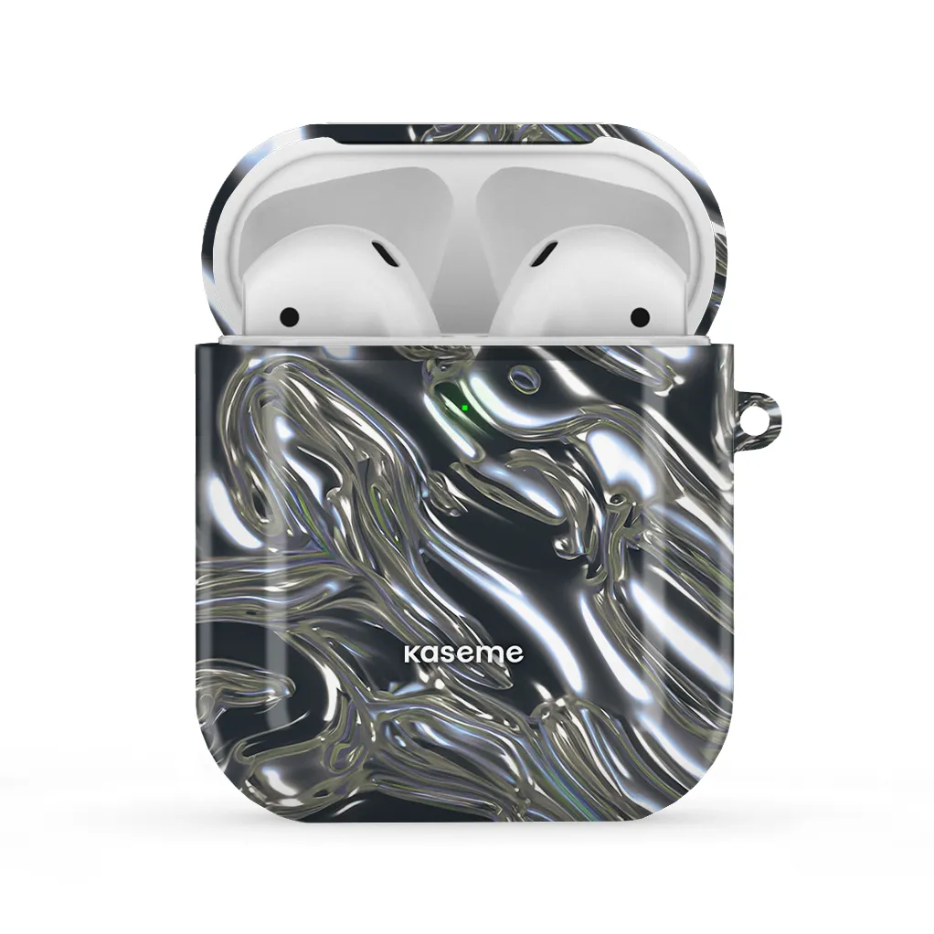 Holographic Horizon AirPods Case Minimalist Rubber Case stylish aesthetic protector