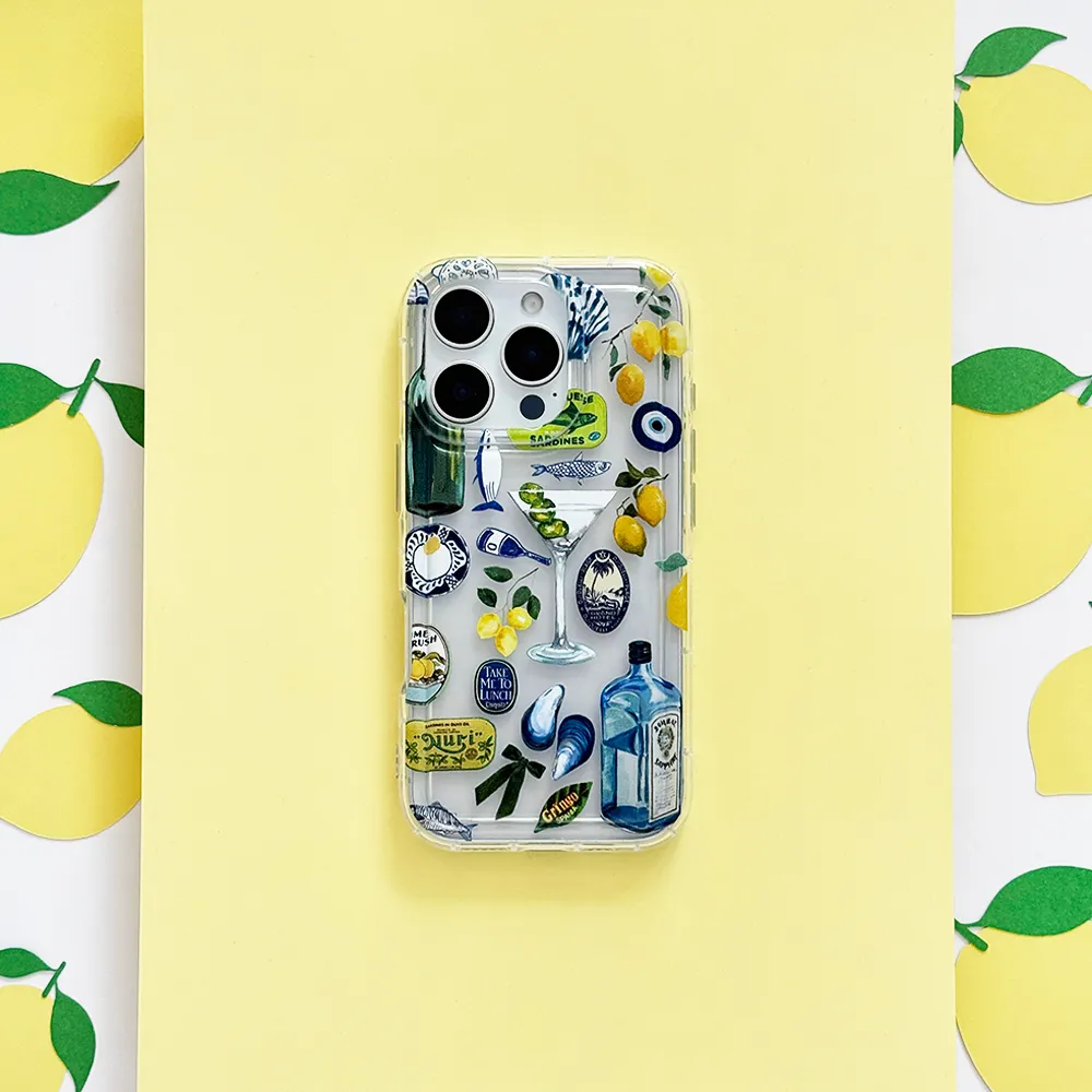 Clear Phone Case - Martini Coast Rugged Build Texture