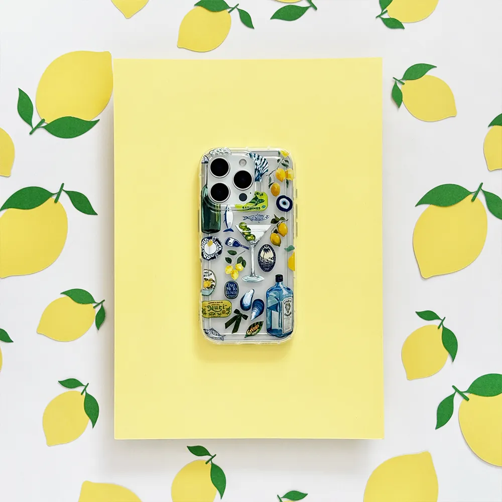 Clear Phone Case - Martini Coast Hybrid Protection Minimal Texture Layer