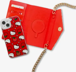 Hello Kitty Apples MagSafe? Compatible Detachable Wallet Functional Everyday Slot