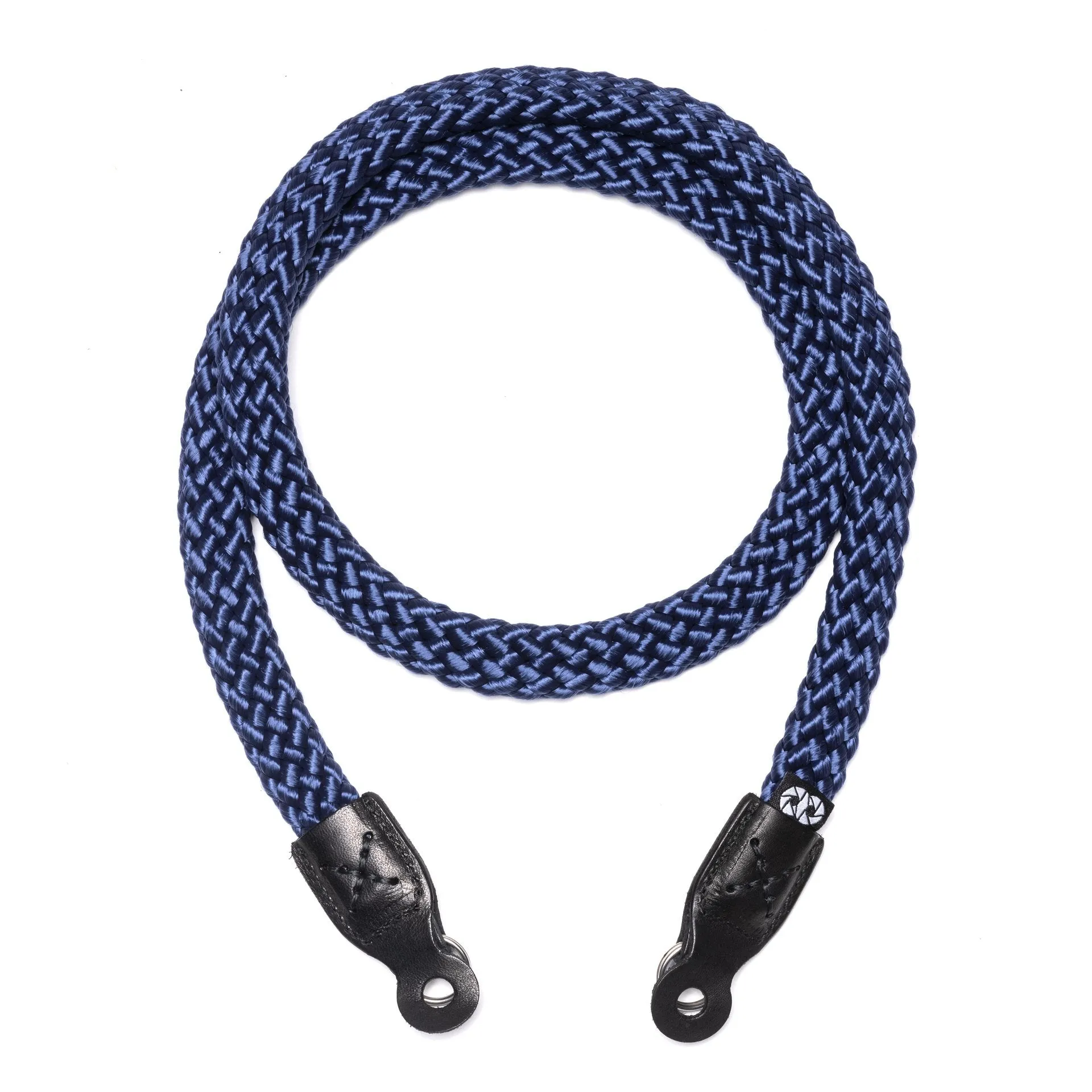 Cooph Braided Camera Strap with Split Ring, 49.2" (125cm) - Navy Secure Hook Mobile Accessory