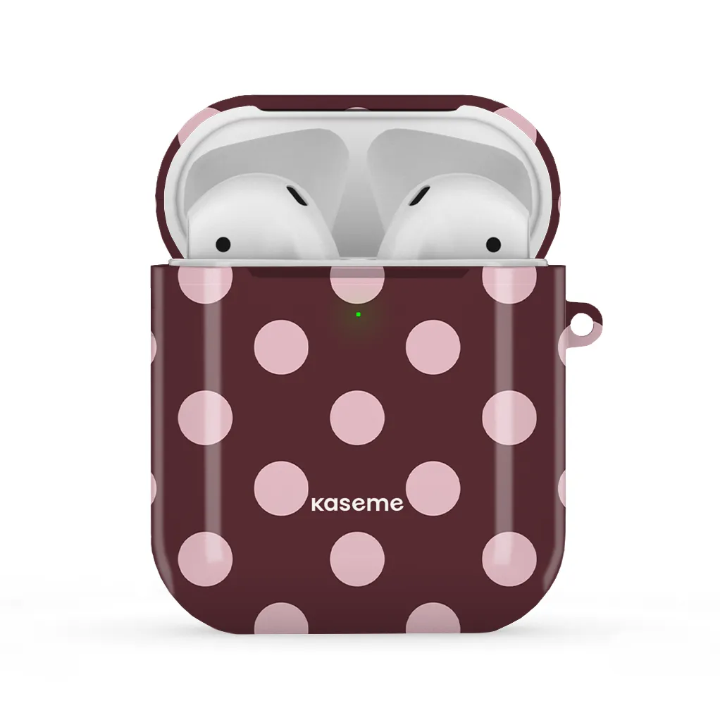 Couture Burgundy AirPods Case Creative Smooth Texture Vibrant Color Option