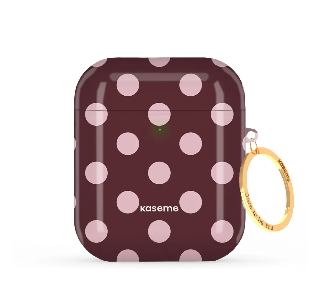 Creative Silicone Case Couture Burgundy AirPods Case
