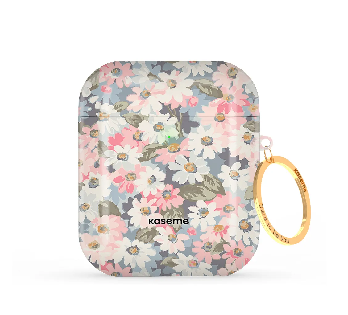 custom limited edition case Trendy Handy Shell Mosaic of blooms AirPods Case
