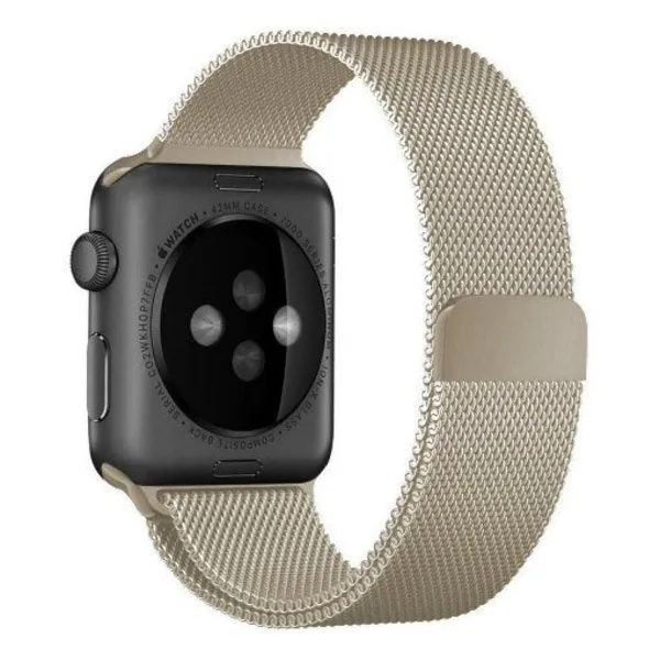 Apple Watch Milanese Strap (Champagne) Premium Build
