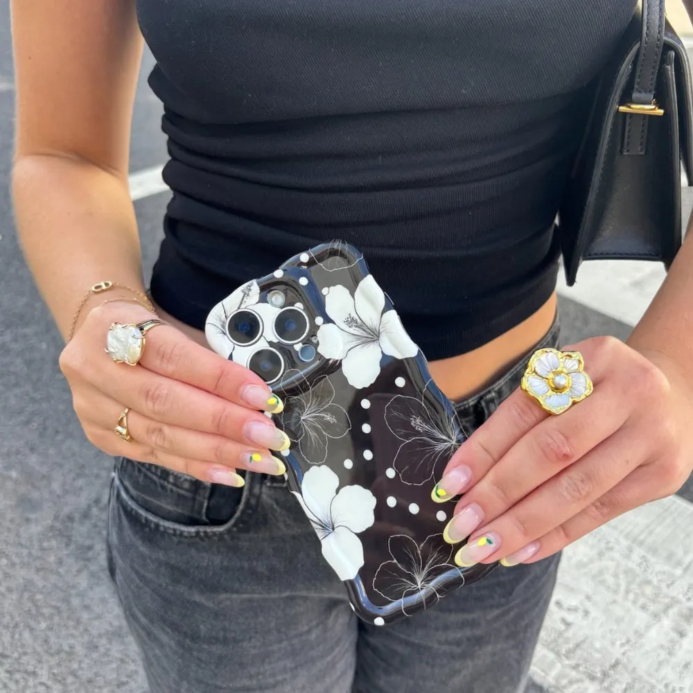 Vivid Design Texture custom design Wavy Phone Case - Mono Flora