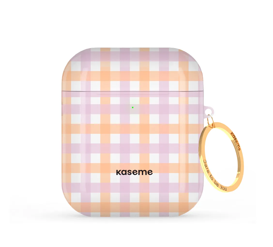 Fashion Tech Organizer ultra thin pocket airpods protector Divine Orange AirPods Case