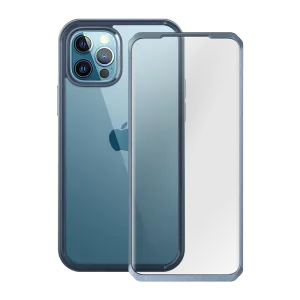 iPhone 13 Pro 6.1 inch Unicorn Beetle Edge with Screen Protector Clear Case-Blue Soft Surface Smooth Pattern