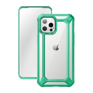 iPhone 12 Pro Max 6.7 inch Unicorn Beetle Exo with Screen Protector Clear Case-Mint Green Compact Fit