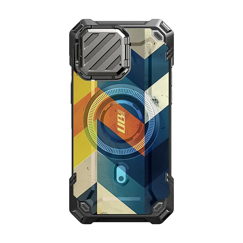 Soft Grip Finish iPhone 15 Pro Max 6.7 inch Unicorn Beetle MAG XT MagSafe Case- Chevron