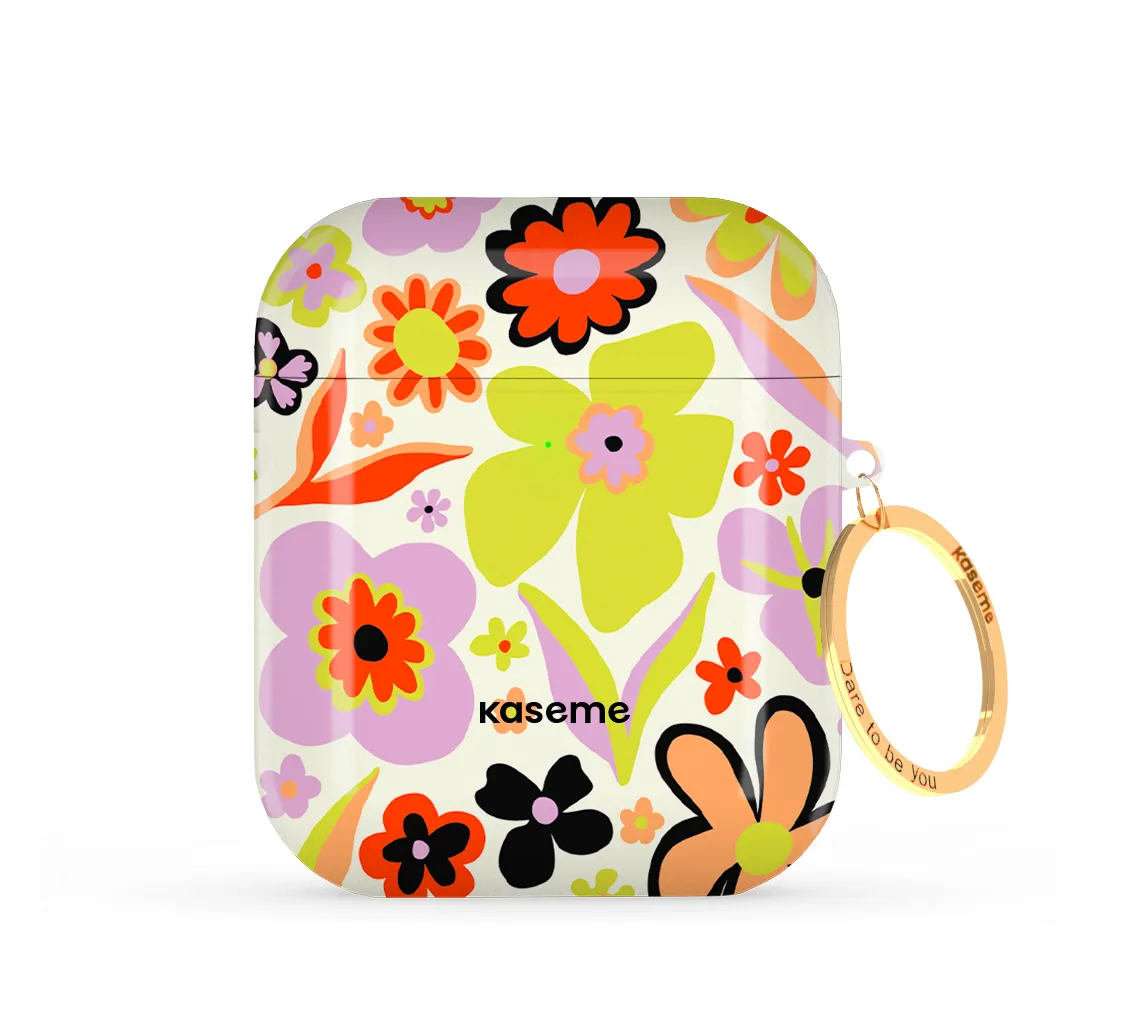 Harmony Green AirPods Case vintage style earphone protector