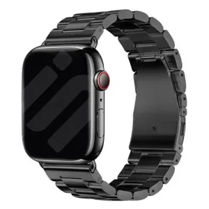 Modern Look Style Apple Watch Steel Strap (Black)