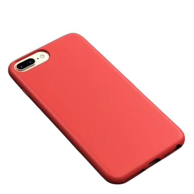 Protective Texture Layer Strong Corners Eco-Friendly Phone Case For iPhone