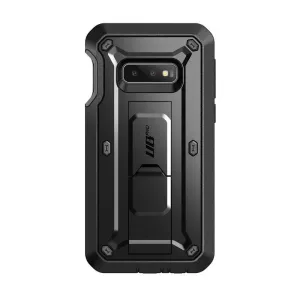 Matte Edge Smooth Feel Galaxy S10e Unicorn Beetle Pro Full Body Rugged Holster Case-Black