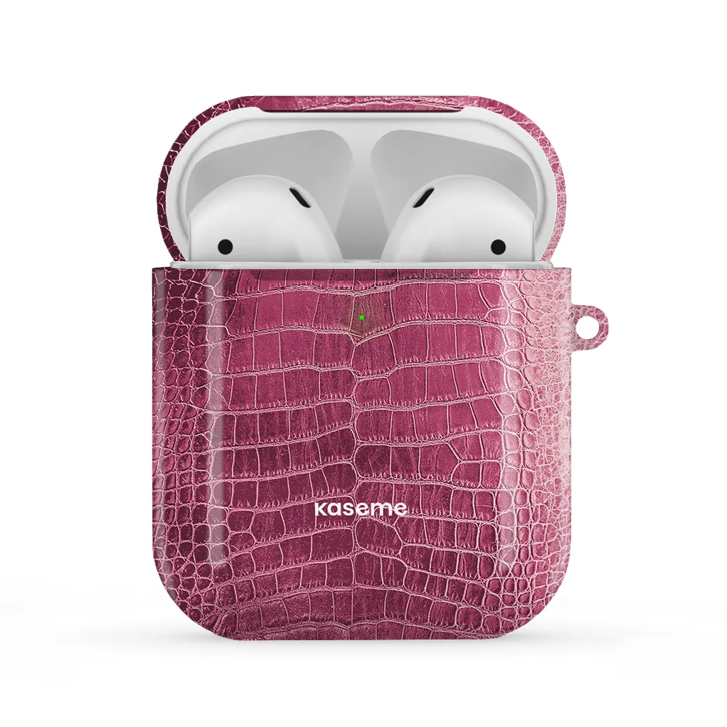airpods case for teens Scales & Scandals Pink AirPods Case