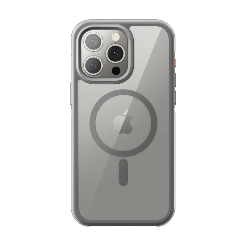 Soft Protection Comfort Finish iPhone 15 Pro Max 6.7 inch Unicorn Beetle AIR MAG with Screen Protector Clear Case-Gray