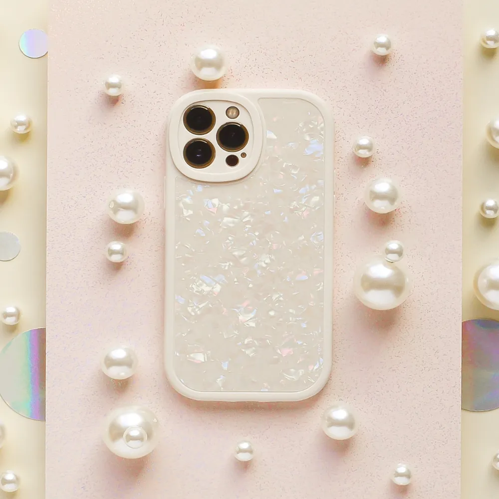Elegant Appearance Smooth Feel Surface Moonstone Pearl Phone Case