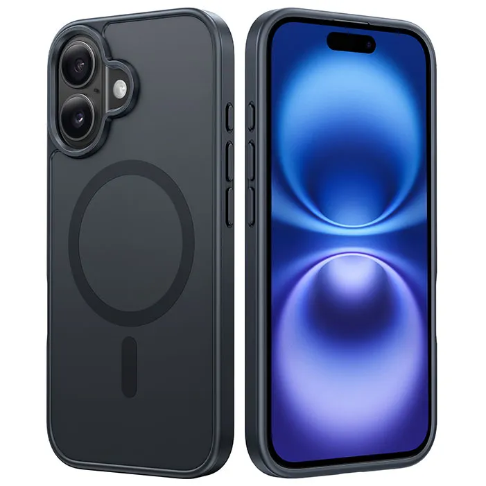 Casual Texture FNTCASE for iPhone 16 Phone Case: Magnetic Matte Textured Shockproof Military Grade Drop Protection Cell Phone Cover