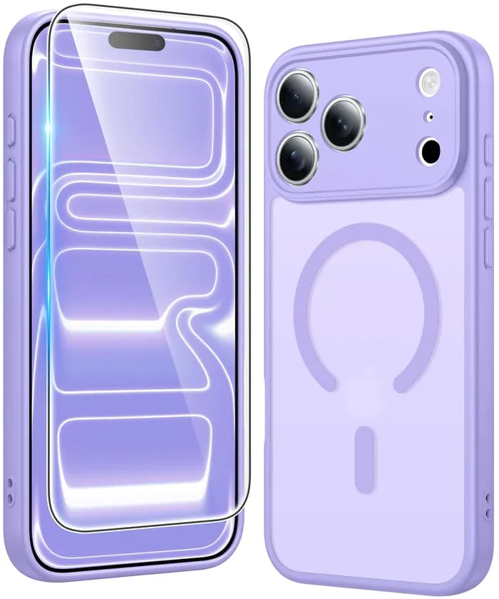 Compact Look FNTCASE for iPhone 17 Pro Max Case: Strong Magnetic Translucent Matte Slim Shockproof Protective Drop Full Protection Phone Cover