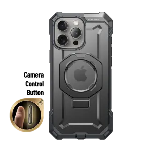 Minimalist Aesthetic iPhone 16 Pro 6.3 inch UB Grip MagSafe Camera Control Button Phone Case-Gray