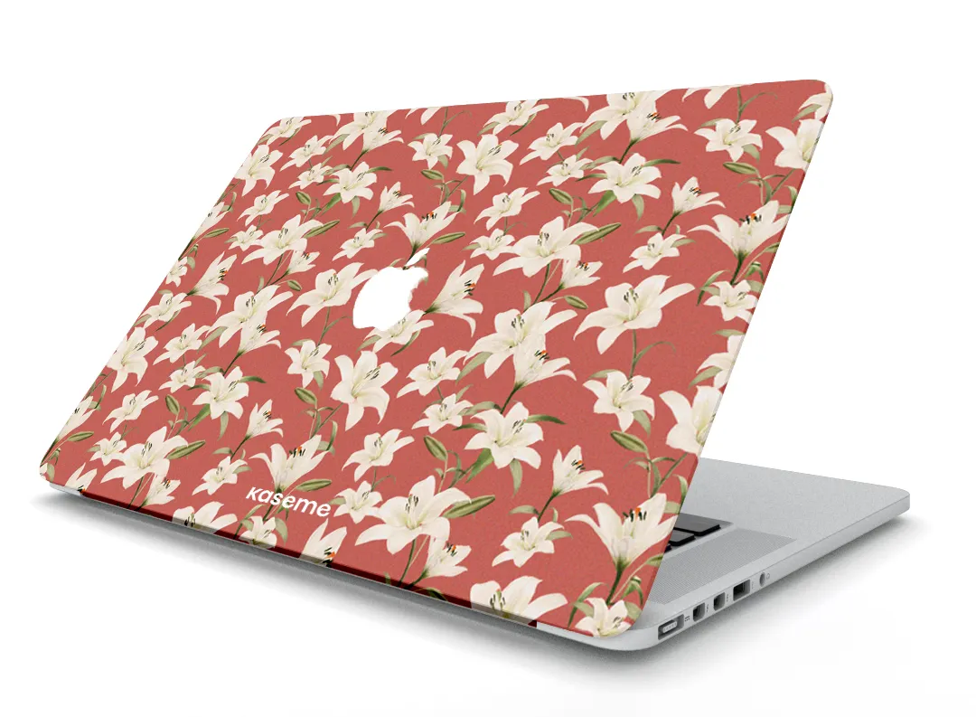 Eleanor Red MacBook Skin universal tablet stand