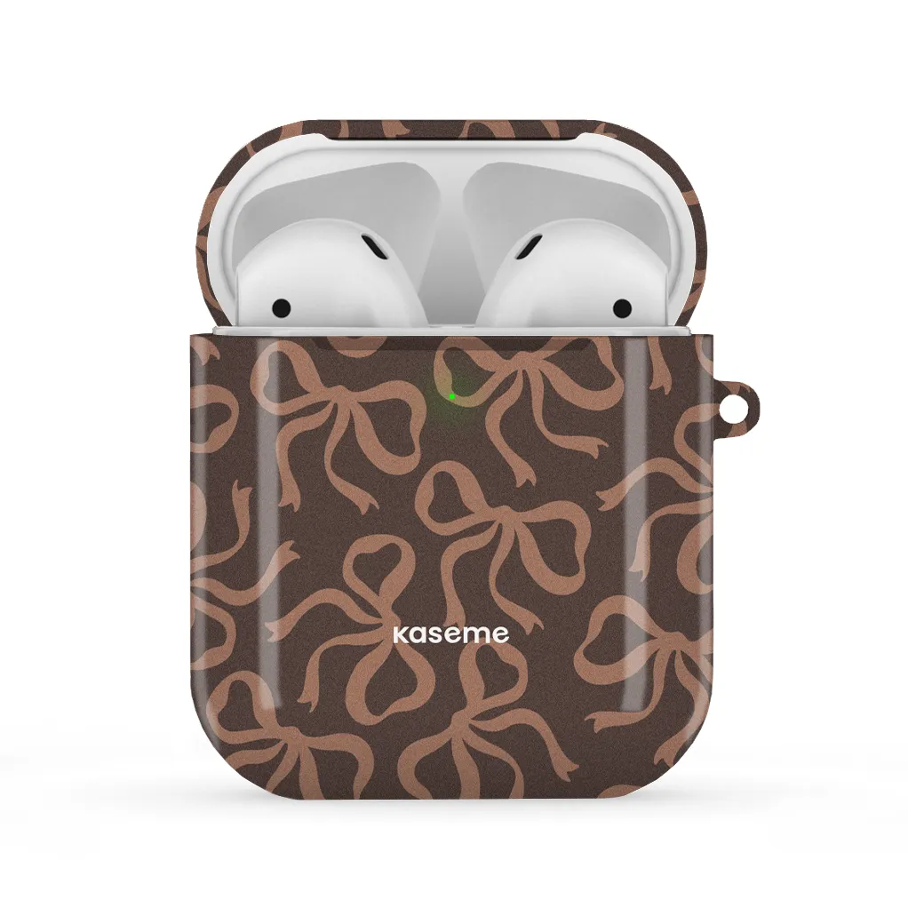 Premium Build Quality Lace Mocha AirPods Case