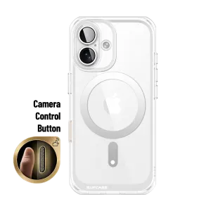 iPhone 16 6.1 inch Unicorn Beetle MAG Slim Clear MagSafe Camera Control Button Case-Clear Comfort Shield Texture Elegant Layer Texture