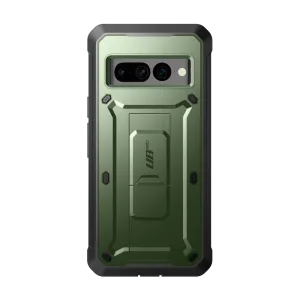 Premium Style Luxury Layer Texture Google Pixel 7 Pro Unicorn Beetle PRO Rugged Holster Case-Metallic Green