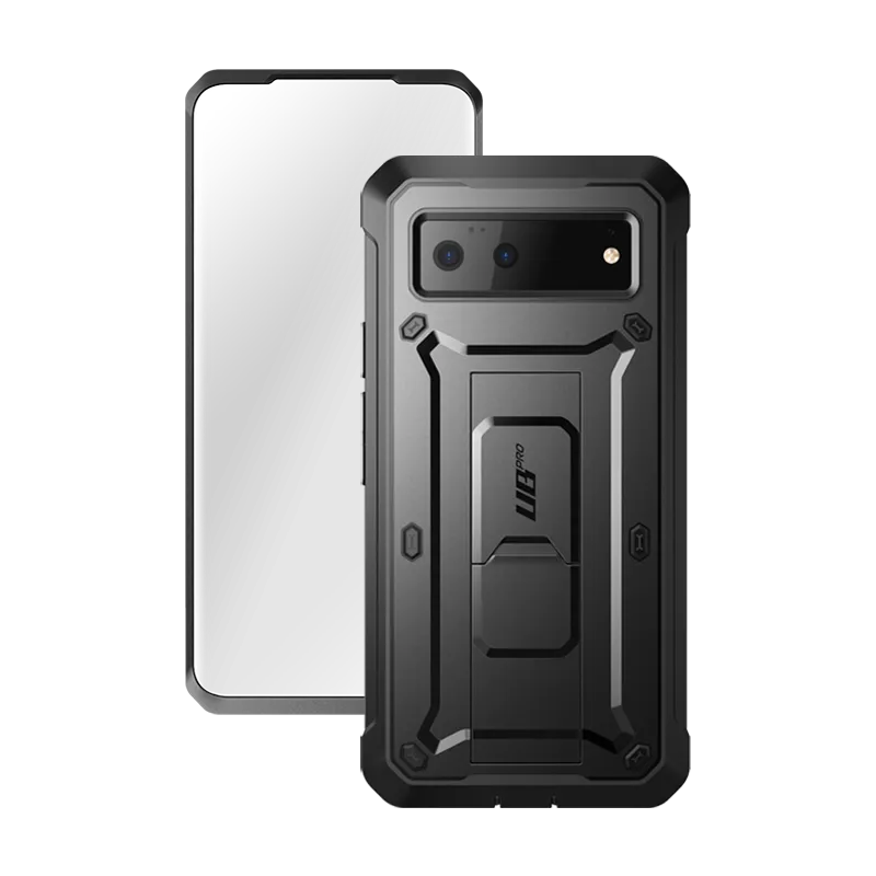 Google Pixel 6 Unicorn Beetle PRO Rugged Holster Case-Black Protective Design Gloss Surface Layer