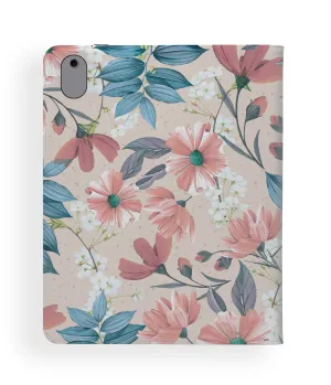 Fall Flowers iPad Folio scratch shield pad sleeve hybrid matte cover