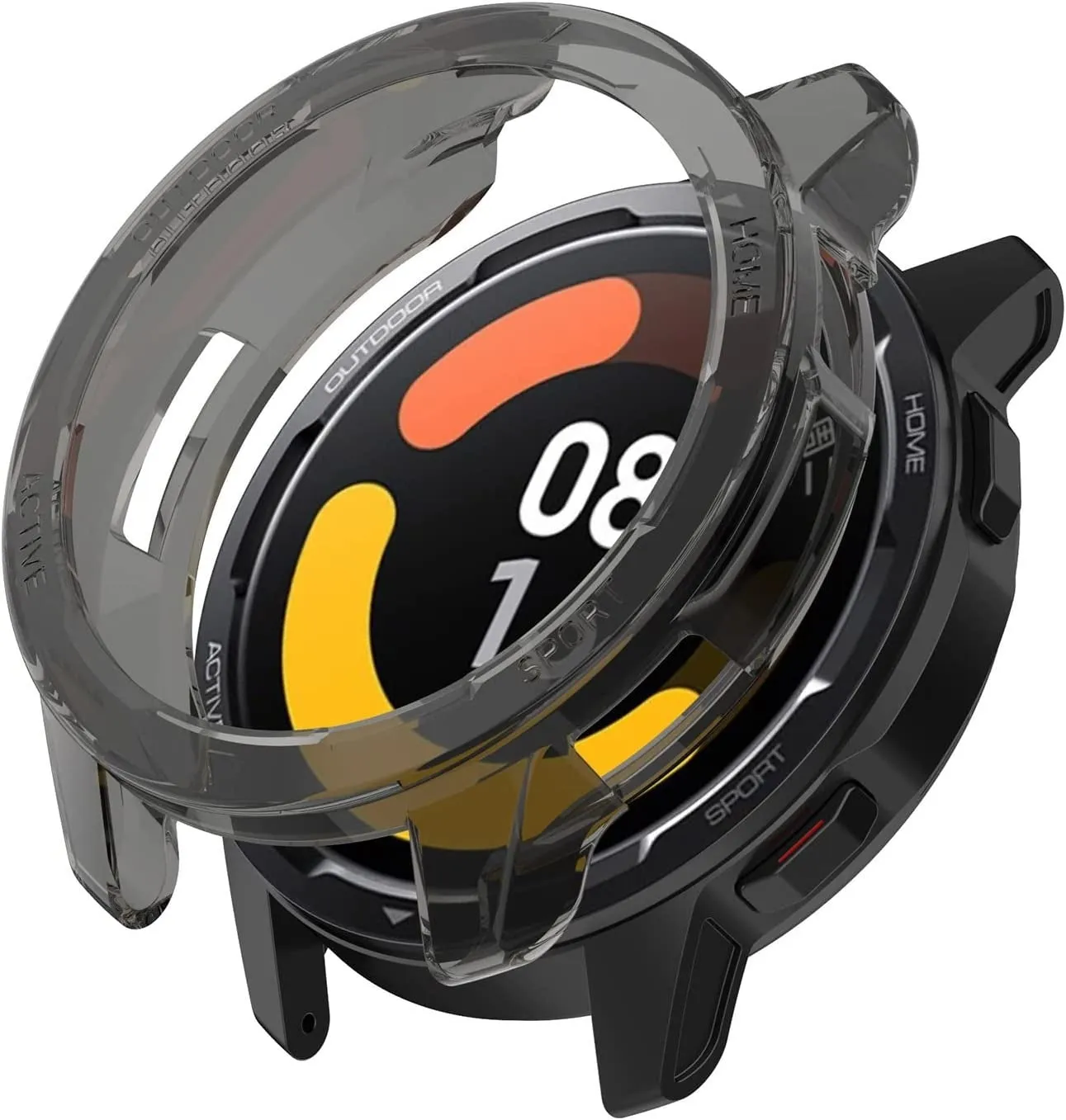 Soft Armor Layer Rugged Armor Cover Xiaomi Watch S1 Active TPU Case (Black)