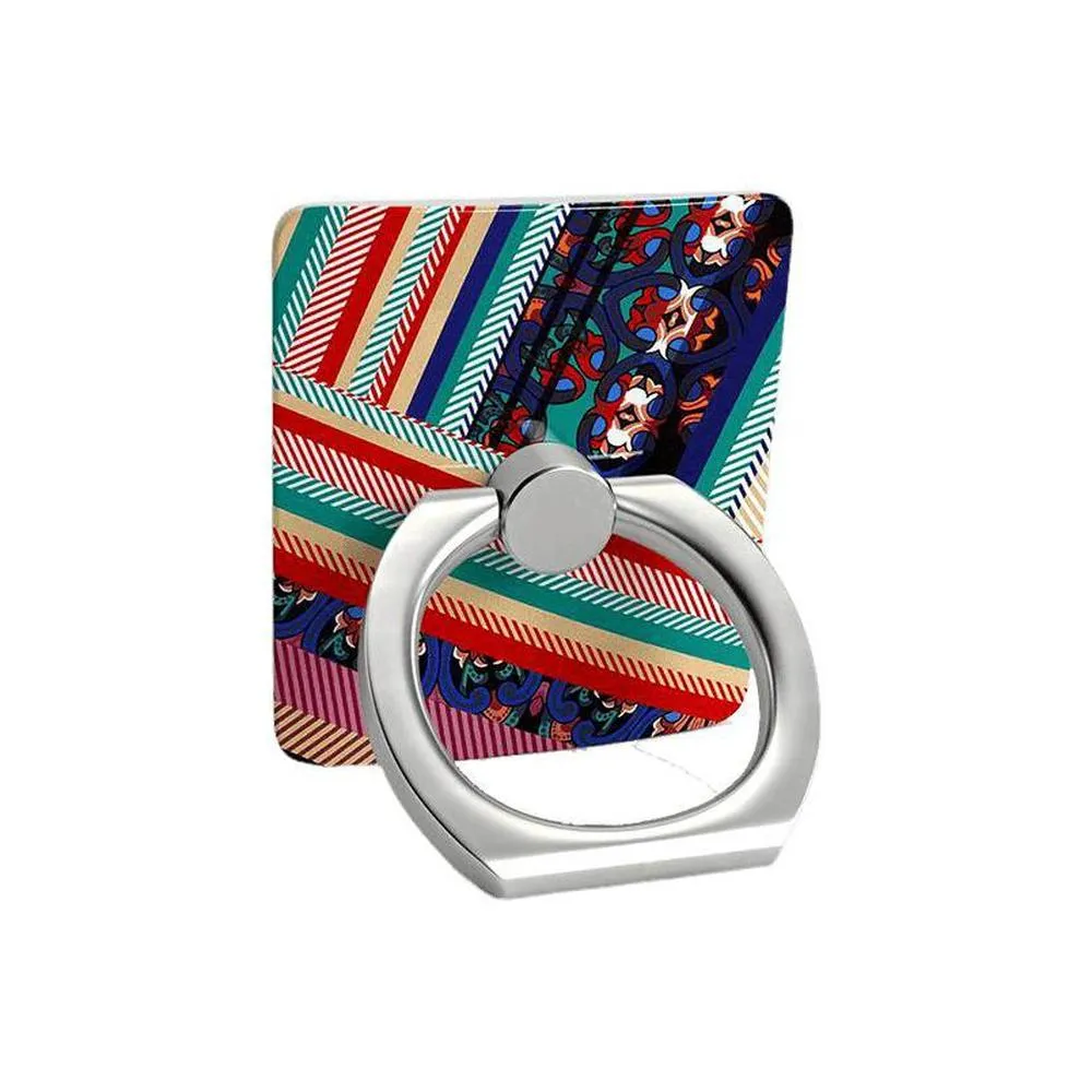 Wearing Layers | Layered Patchwork Phone Ring Portable Dock Ring Convenient Phone Holder