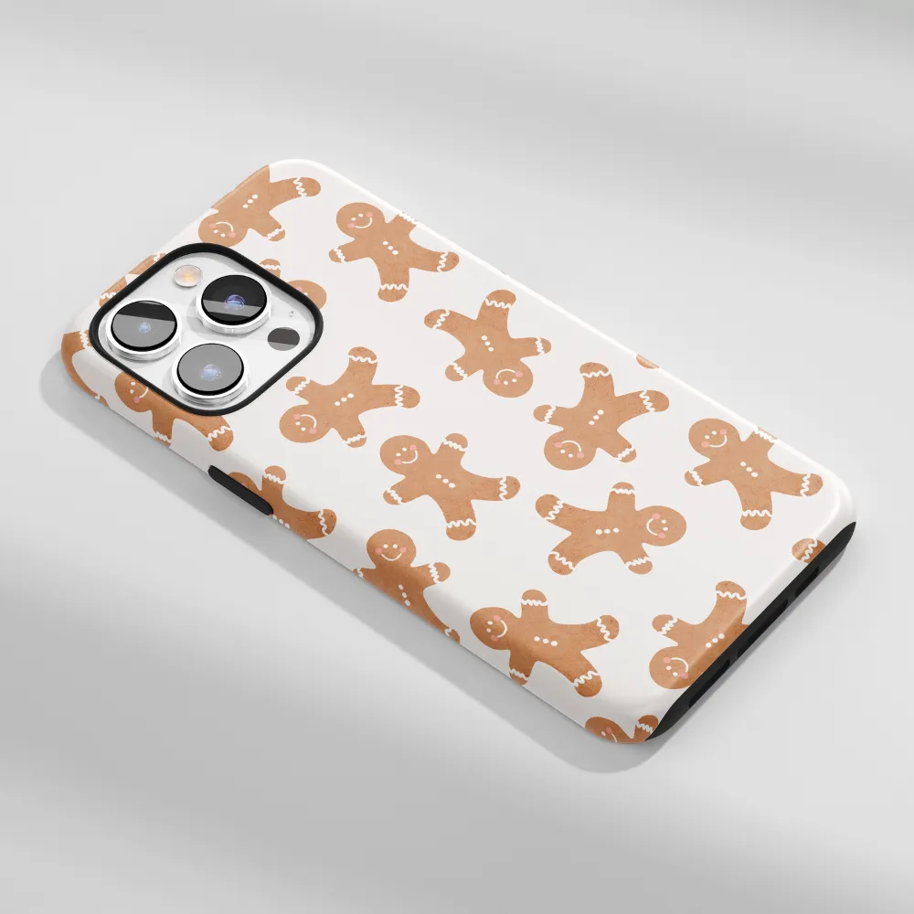 Pocket Size Flexible Detail Design Tough Phone Case - Gingerbread Treats