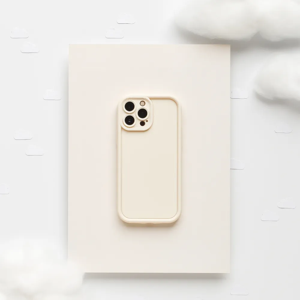 Cloud Soft NAKD Phone Case - Cashmere Cream Clear Design everyday elegance