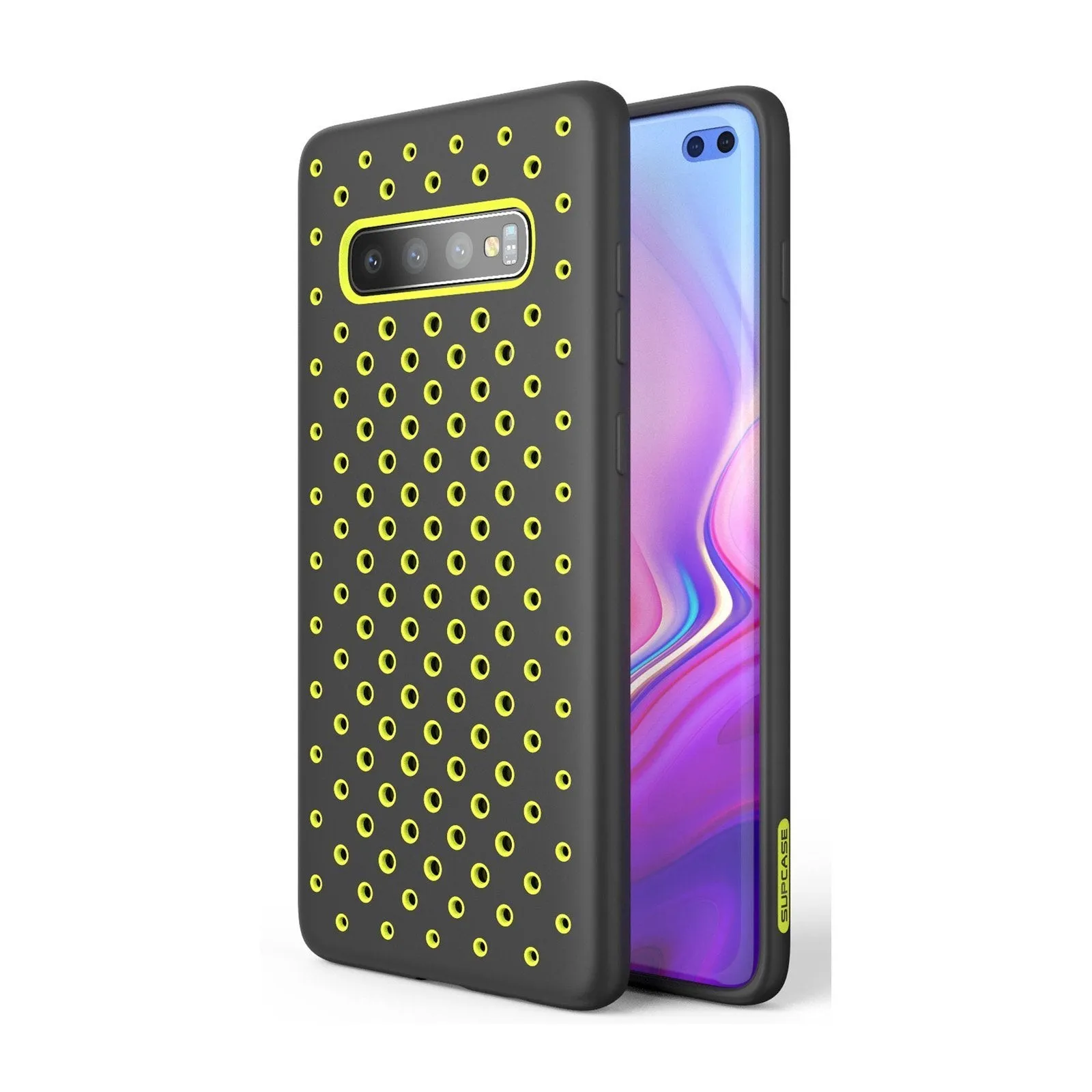 Galaxy S10 Plus Unicorn Beetle Sport Athletic Case-Green Button Cover Flexible Detail