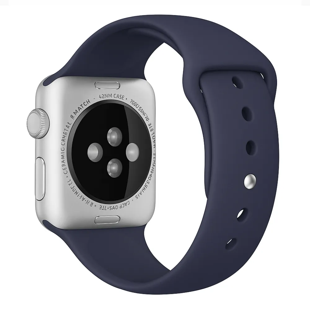 Apple Watch Silicone Strap (Blue) Strong Buckle