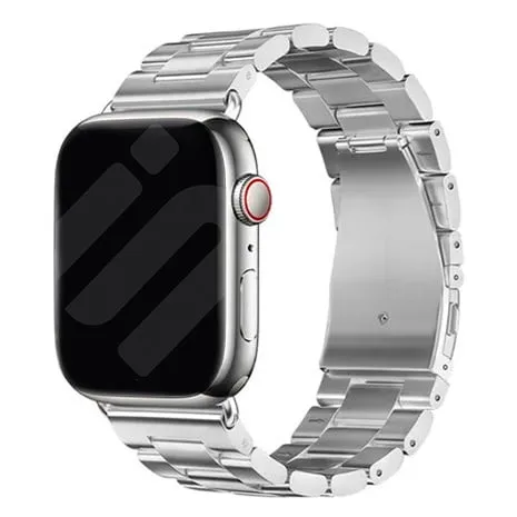 Cycling gear Elegant Modern Appeal Apple Watch Steel Strap (Silver)