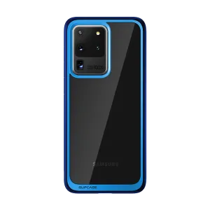 Galaxy S20 Ultra Unicorn Beetle Style Slim Clear Case-Navy Transparent Edge