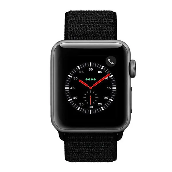 Apple Watch Nylon Strap (Black) Lightweight Comfort Lightweight Band