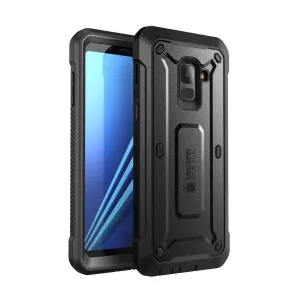 Casual Texture Galaxy A8 Plus Unicorn Beetle Pro Rugged Case-Black