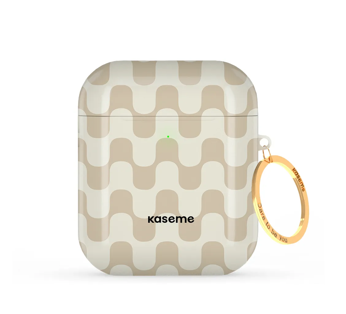 colorful airpods travel case Durable Rubber Material Hippy AirPods Case