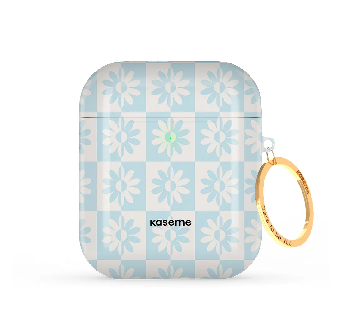 portable neon commuter leather airpods case premium designer airpods shell Snowdrop Airpods Case