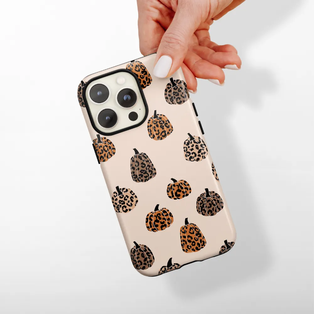 Tough Phone Case - Leopard Pumpkins Durable Look elegant design