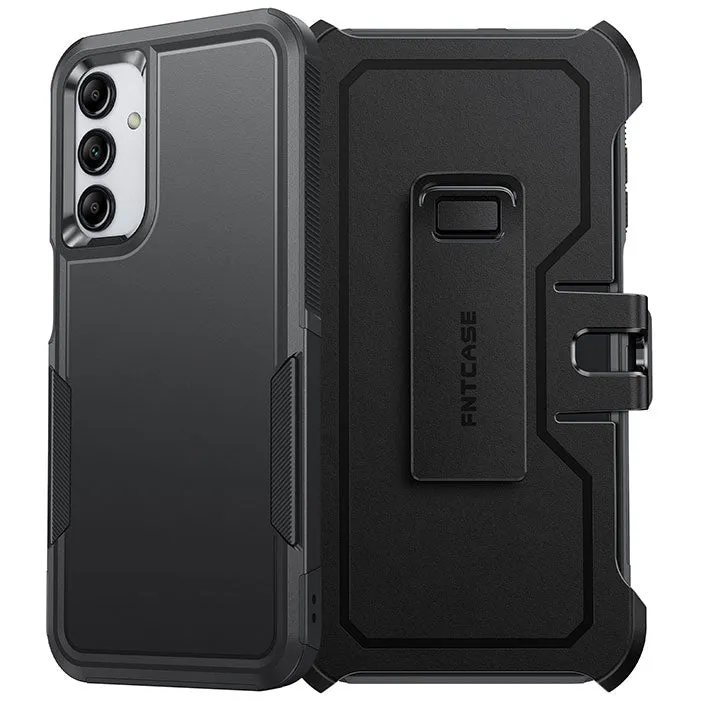 Rugged Design FNTCASE for Galaxy A15 5G Case: Dual Layer Military Grade Drop Protection Phone Cover with Belt-Clip Holster | Rugged Durable Heavy Duty Shockproof Protective Bumper Tough