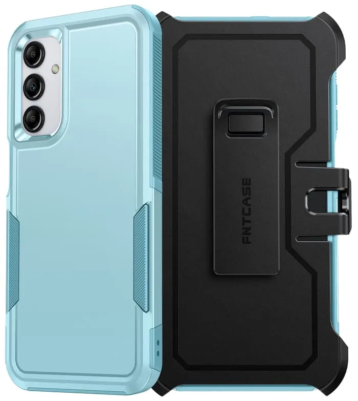 FNTCASE for Galaxy A15 5G Case: Dual Layer Military Grade Drop Protection Phone Cover with Belt-Clip Holster | Rugged Durable Heavy Duty Shockproof Protective Bumper Tough everyday elegance