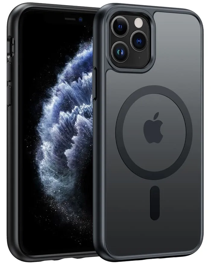 FNTCASE for iPhone 11 Pro Phone Case: Magnetic Charging Shockproof Magsafe Support - Frosted Oil Spray Touch Durable Edge Finish Portable Protection