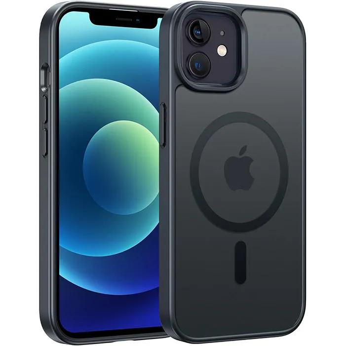 Protective Design Layer FNTCASE for iPhone 12 Mini 13 Mini Phone Case: Magnetic Charging Shockproof Magsafe Support - Frosted Oil Spray Touch