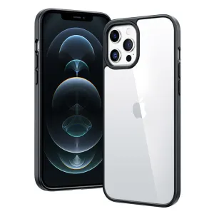 FNTCASE for iPhone 12 Pro Max 6.7 Inch Case: Matte Clear Military Grade Drop Protection Phone Cover Unique Texture