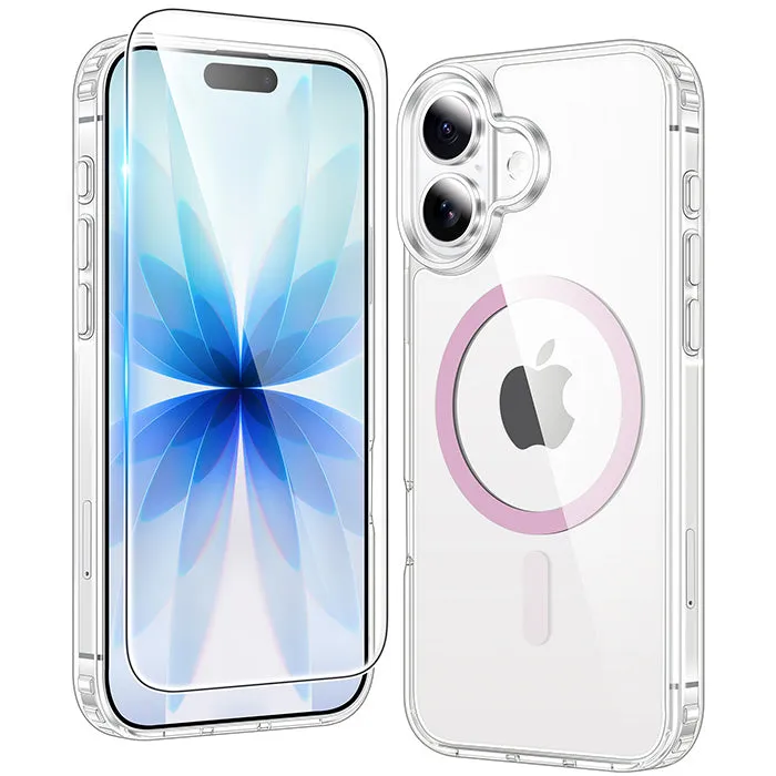 FNTCASE For iPhone 17 6.3 inch Clear Case: Magnetic Charging Shockproof Magsafe Support Flexible Layer Design