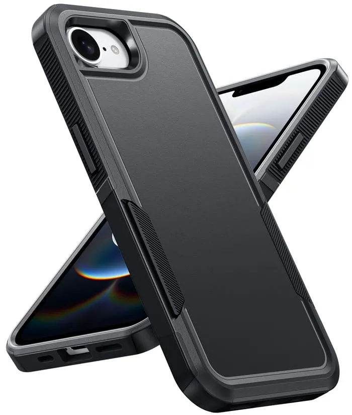 FNTCASE for iPhone SE 4/ SE 2025/ 16E 6.1 inch Case: Protective Phone Cover Dual Layer Military Grade Drop Proof Luxury Feel